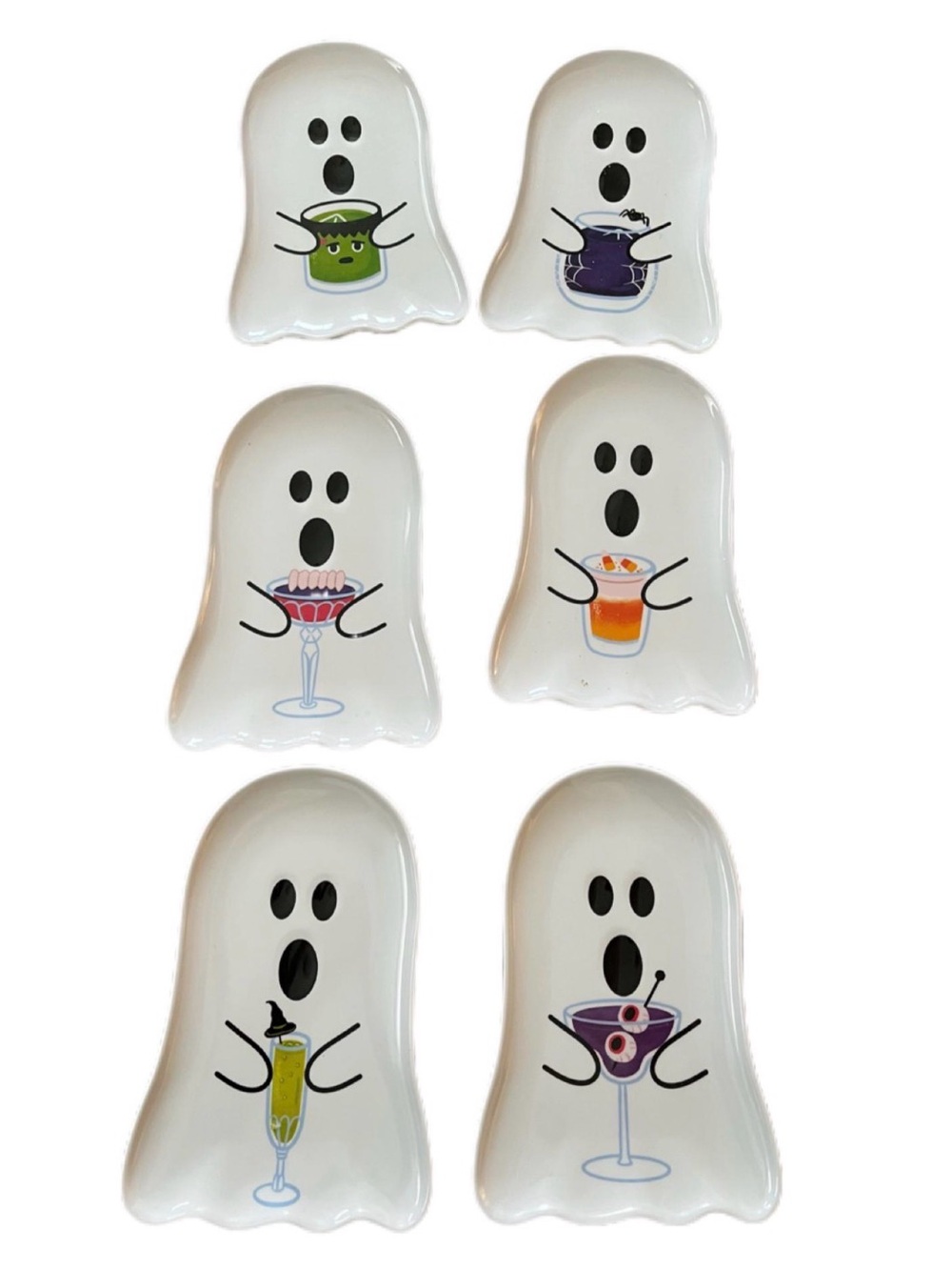 NWT Goblin & Ghoul Appetizer Plates 6 pc set